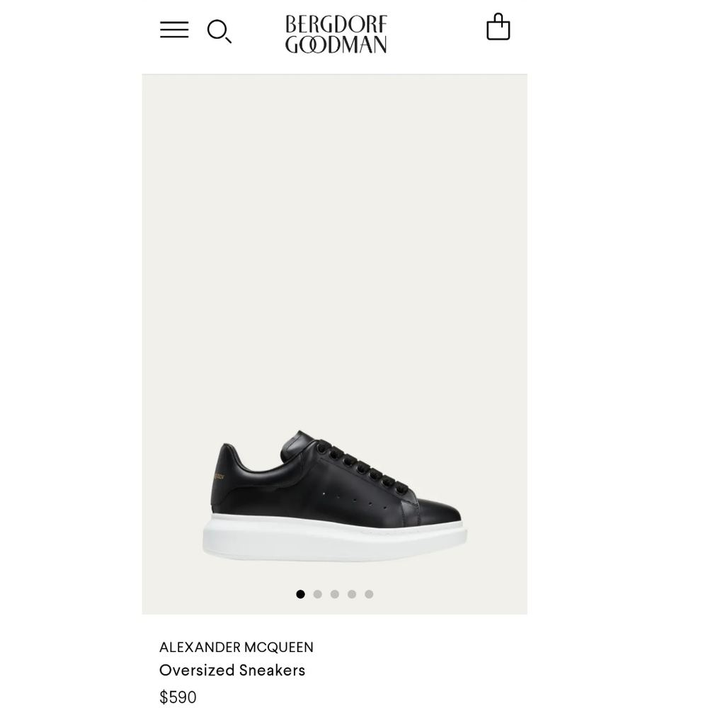 Alexander McQueen Sneakers, Size 41 (US 8)